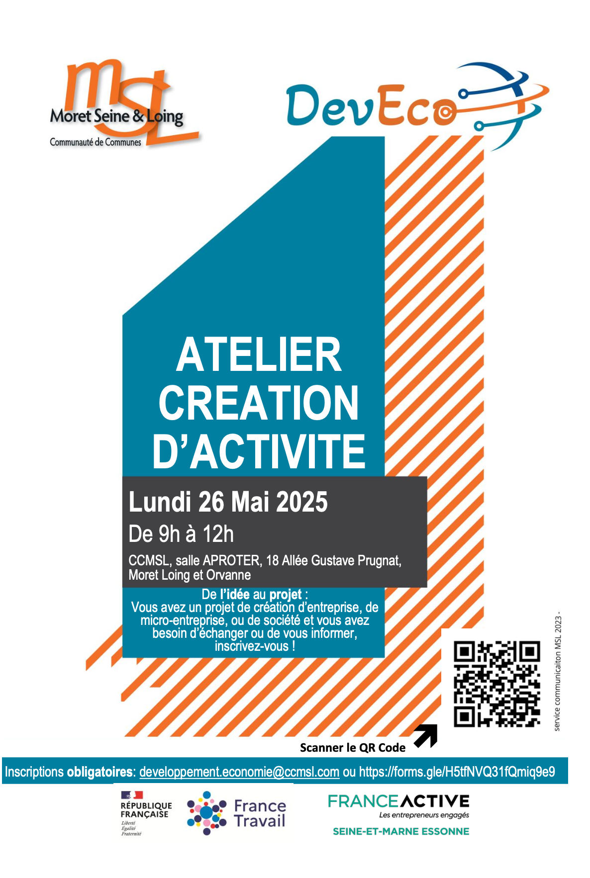 Atelier Création d'activité